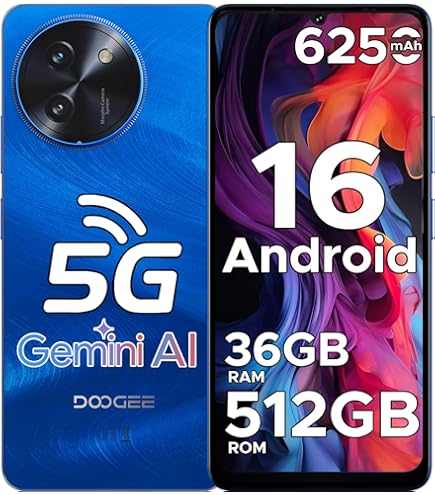 Amazon.com: DOOGEE Note 59 Pro+ 5G Android 16 Cell Phone - Gemini